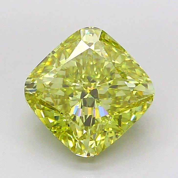 Loose Diamond - CUSHION MODIFIED 3.5ct Fancy Intense Yellow VS1: Loose Diamond - CUSHION MODIFIED 3.5ct Fancy Intense Yellow VS1 Source: This is a real non-mined Diamond that has been grown in a lab Shape: CUSHION MODIFIED Carats: 3.5 Color: Fancy Intense Yellow Ce