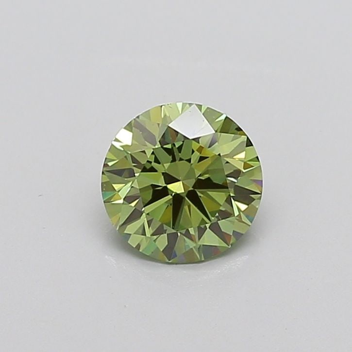 Ideal Loose Diamond - ROUND 1.1ct Fancy Vivid Green VS1: Ideal Loose Diamond - ROUND 1.1ct Fancy Vivid Green VS1 Source: This is a real non-mined Diamond that has been grown in a lab Shape: ROUND Carats: 1.1 Color: Fancy Vivid Green Certification: IGI Video