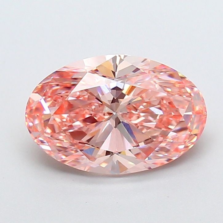 Loose Diamond - OVAL 2.51ct Fancy Vivid Pink VVS2: Loose Diamond - OVAL 2.51ct Fancy Vivid Pink VVS2 Source: This is a real non-mined Diamond that has been grown in a lab Shape: OVAL Carats: 2.51 Color: Fancy Vivid Pink Certification: IGI Video:
