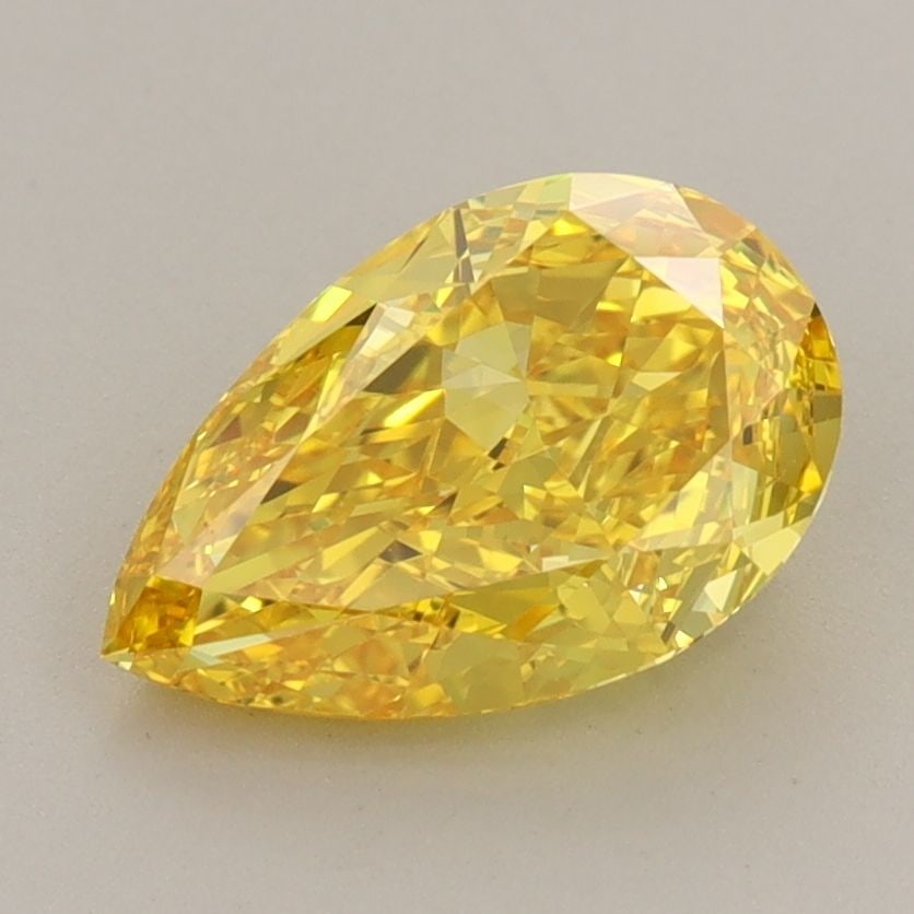Loose Diamond - PEAR 1.72ct Fancy Vivid Yellow VVS2: Loose Diamond - PEAR 1.72ct Fancy Vivid Yellow VVS2 Source: This is a real non-mined Diamond that has been grown in a lab Shape: PEAR Carats: 1.72 Color: Fancy Vivid Yellow Certification: IGI The Diam
