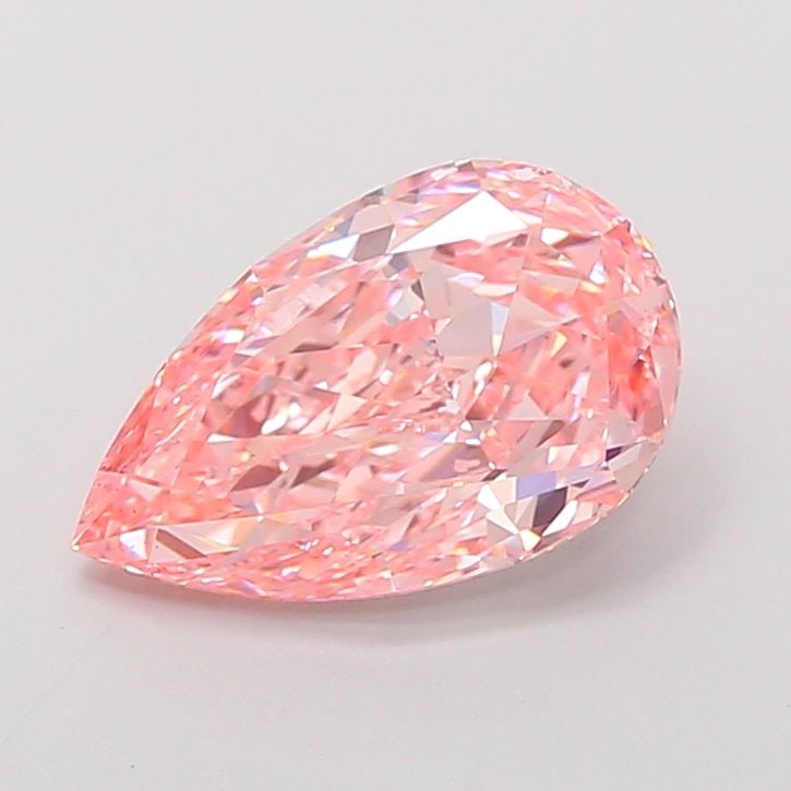 Loose Diamond - PEAR 2.7ct Fancy Vivid Pink VS1: Loose Diamond - PEAR 2.7ct Fancy Vivid Pink VS1 Source: This is a real non-mined Diamond that has been grown in a lab Shape: PEAR Carats: 2.7 Color: Fancy Vivid Pink Certification: IGI Video: