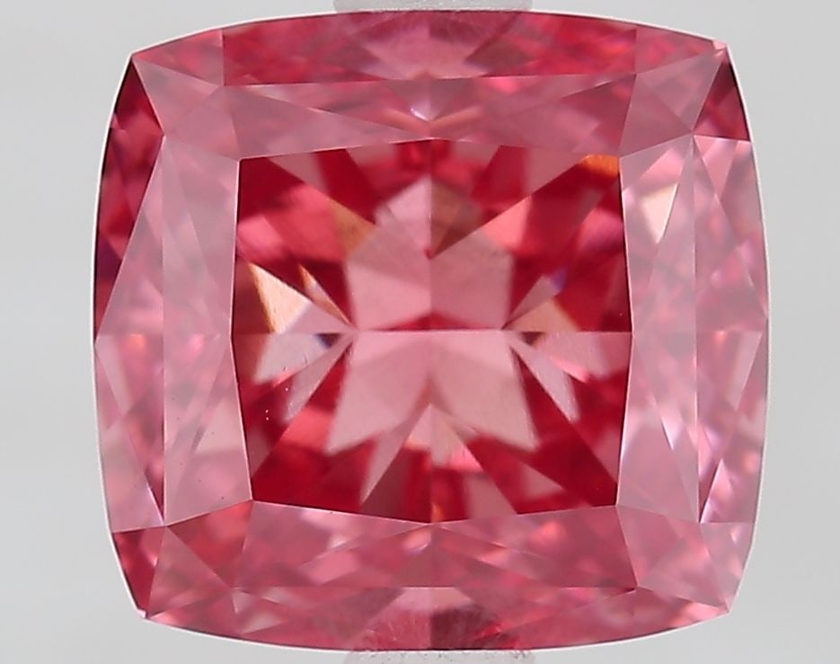 Loose Diamond - CUSHION MODIFIED 2.73ct Fancy Vivid Pink VS1: Loose Diamond - CUSHION MODIFIED 2.73ct Fancy Vivid Pink VS1 Source: This is a real non-mined Diamond that has been grown in a lab Shape: CUSHION MODIFIED Carats: 2.73 Color: Fancy Vivid Pink Certific