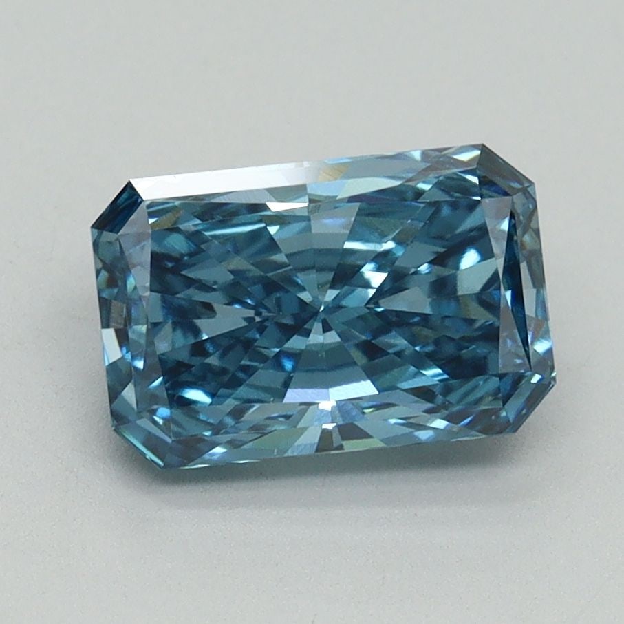 Loose Diamond - RADIANT 1.77ct Fancy Vivid Blue VS1: Loose Diamond - RADIANT 1.77ct Fancy Vivid Blue VS1 Source: This is a real non-mined Diamond that has been grown in a lab Shape: RADIANT Carats: 1.77 Color: Fancy Vivid Blue Certification: IGI Video: