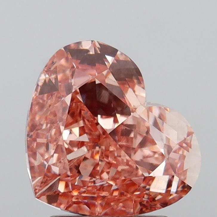 Loose Diamond - HEART 2.5ct Fancy Vivid Pink VS1: Loose Diamond - HEART 2.5ct Fancy Vivid Pink VS1 Source: This is a real non-mined Diamond that has been grown in a lab Shape: HEART Carats: 2.5 Color: Fancy Vivid Pink Certification: IGI The Diamond D