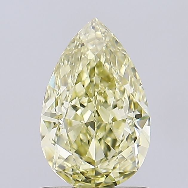 Loose Diamond - PEAR 1.01ct Fancy Yellow VS1: Loose Diamond - PEAR 1.01ct Fancy Yellow VS1 Source: This is a real non-mined Diamond that has been grown in a lab Shape: PEAR Carats: 1.01 Color: Fancy Yellow Certification: IGI Video: