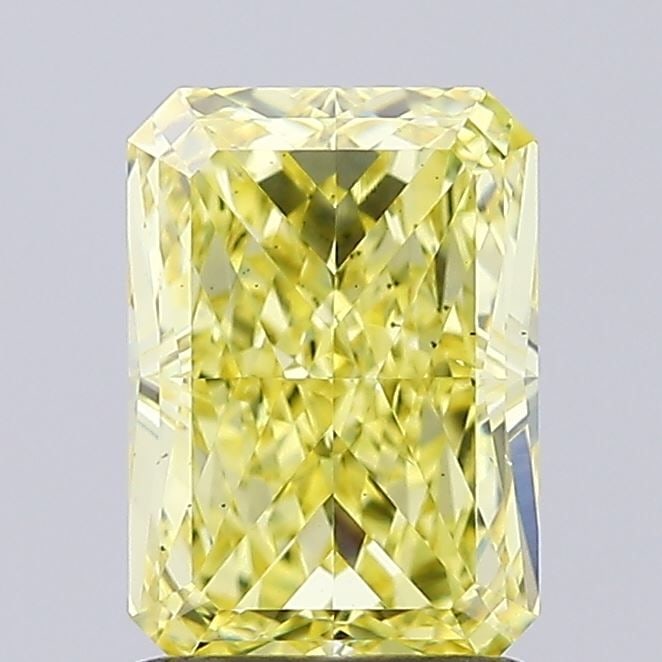 Loose Diamond - RADIANT 1.51ct Fancy Vivid Yellow VS2: Loose Diamond - RADIANT 1.51ct Fancy Vivid Yellow VS2 Source: This is a real non-mined Diamond that has been grown in a lab Shape: RADIANT Carats: 1.51 Color: Fancy Vivid Yellow Certification: IGI Vid