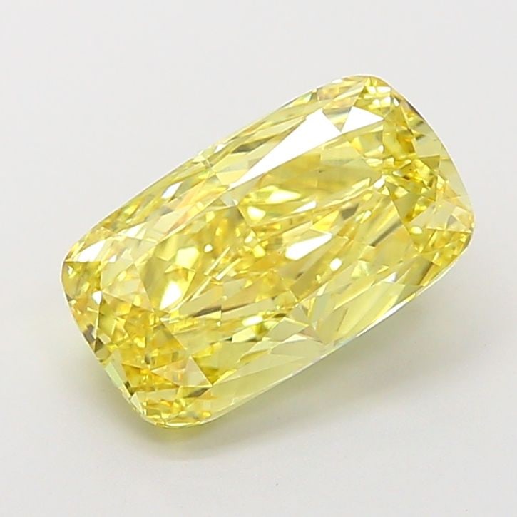 Loose Diamond - CUSHION MODIFIED 3.07ct Fancy Vivid Yellow VS1: Loose Diamond - CUSHION MODIFIED 3.07ct Fancy Vivid Yellow VS1 Source: This is a real non-mined Diamond that has been grown in a lab Shape: CUSHION MODIFIED Carats: 3.07 Color: Fancy Vivid Yellow Cert