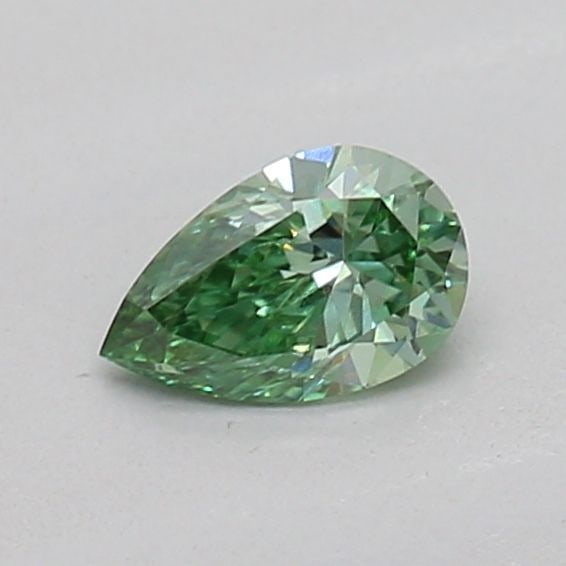 Loose Diamond - PEAR 0.18ct Fancy Vivid Green SI2: Loose Diamond - PEAR 0.18ct Fancy Vivid Green SI2 Source: This is a real non-mined Diamond that has been grown in a lab Shape: PEAR Carats: 0.18 Color: Fancy Vivid Green Certification: IGI The Diamond