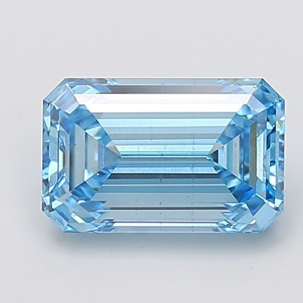 Loose Diamond - EMERALD 3.0ct Fancy Vivid Blue VS2: Loose Diamond - EMERALD 3.0ct Fancy Vivid Blue VS2 Source: This is a real non-mined Diamond that has been grown in a lab Shape: EMERALD Carats: 3.0 Color: Fancy Vivid Blue Certification: IGI Video: