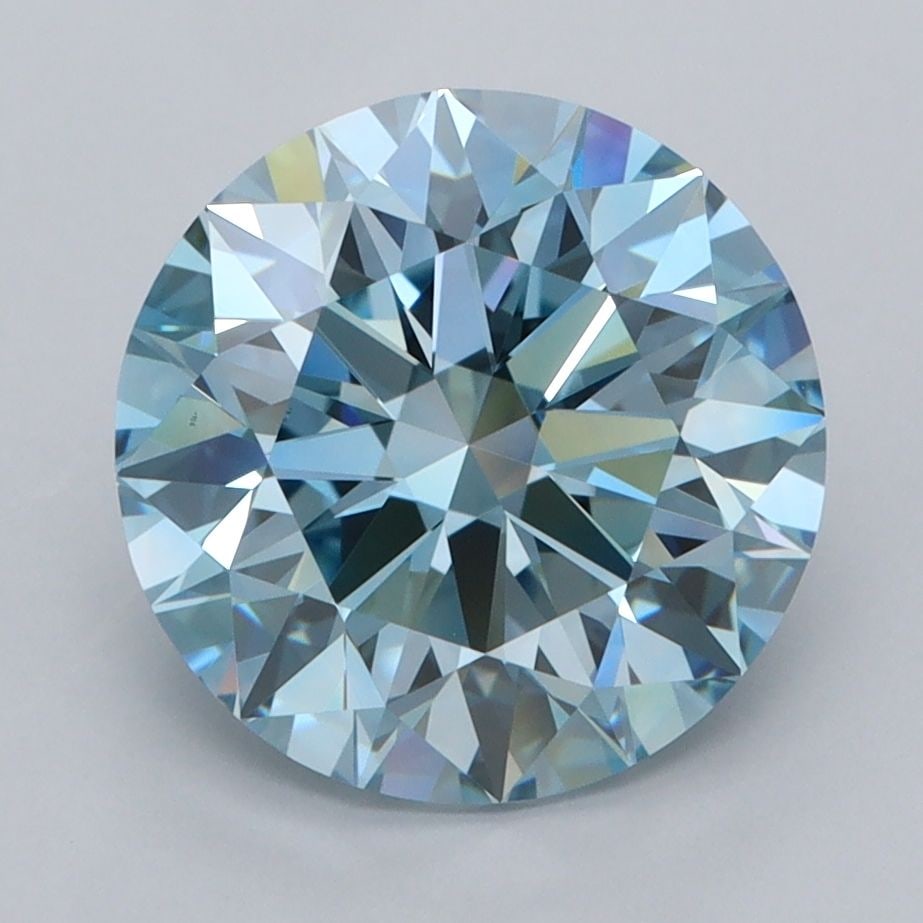 Loose Diamond - ROUND 3.5ct Fancy Vivid Blue VS1: Loose Diamond - ROUND 3.5ct Fancy Vivid Blue VS1 Source: This is a real non-mined Diamond that has been grown in a lab Shape: ROUND Carats: 3.5 Color: Fancy Vivid Blue Certification: IGI Video: