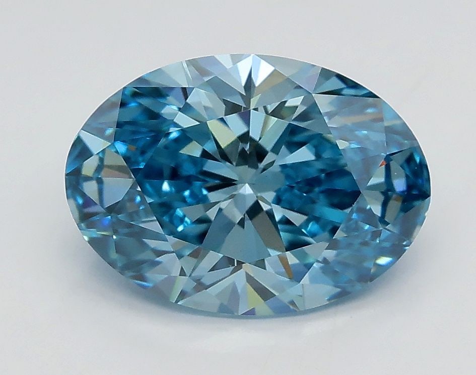 Loose Diamond - OVAL 2.01ct Fancy Vivid Blue VS1: Loose Diamond - OVAL 2.01ct Fancy Vivid Blue VS1 Source: This is a real non-mined Diamond that has been grown in a lab Shape: OVAL Carats: 2.01 Color: Fancy Vivid Blue Certification: IGI Video: