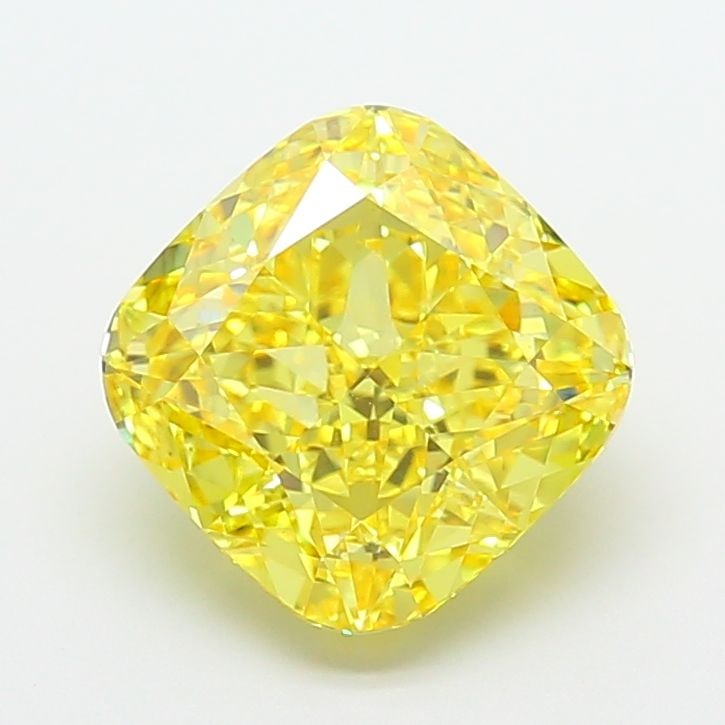 Loose Diamond - CUSHION MODIFIED 5.6ct Fancy Vivid Yellow VS1: Loose Diamond - CUSHION MODIFIED 5.6ct Fancy Vivid Yellow VS1 Source: This is a real non-mined Diamond that has been grown in a lab Shape: CUSHION MODIFIED Carats: 5.6 Color: Fancy Vivid Yellow Certif