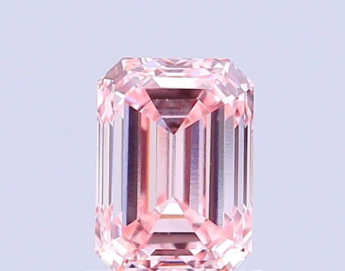 Loose Diamond - EMERALD 1.0ct Fancy Pink VS1: Loose Diamond - EMERALD 1.0ct Fancy Pink VS1 Source: This is a real non-mined Diamond that has been grown in a lab Shape: EMERALD Carats: 1.0 Color: Fancy Pink Certification: IGI Video: