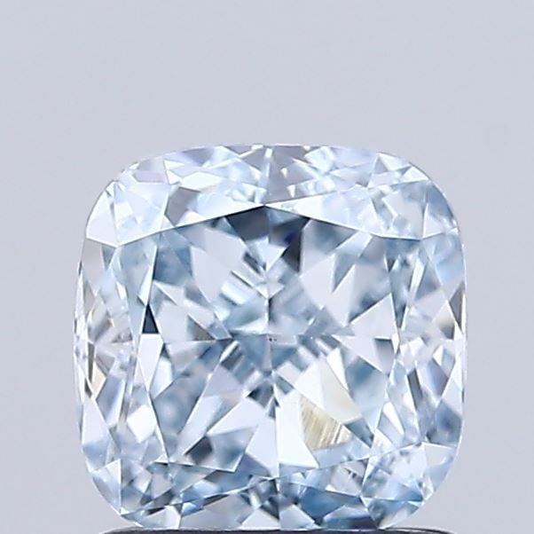 Loose Diamond - CUSHION MODIFIED 1.2ct Fancy Light Greenish Blue VS1: Loose Diamond - CUSHION MODIFIED 1.2ct Fancy Light Greenish Blue VS1 Source: This is a real non-mined Diamond that has been grown in a lab Shape: CUSHION MODIFIED Carats: 1.2 Color: Fancy Light Greeni