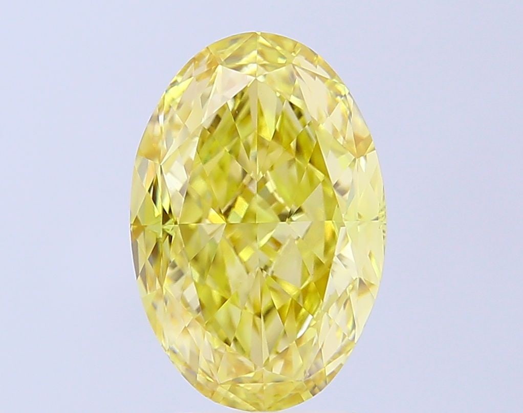 Loose Diamond - OVAL 6.01ct Fancy Intense Yellow VVS2: Loose Diamond - OVAL 6.01ct Fancy Intense Yellow VVS2 Source: This is a real non-mined Diamond that has been grown in a lab Shape: OVAL Carats: 6.01 Color: Fancy Intense Yellow Certification: IGI Vide