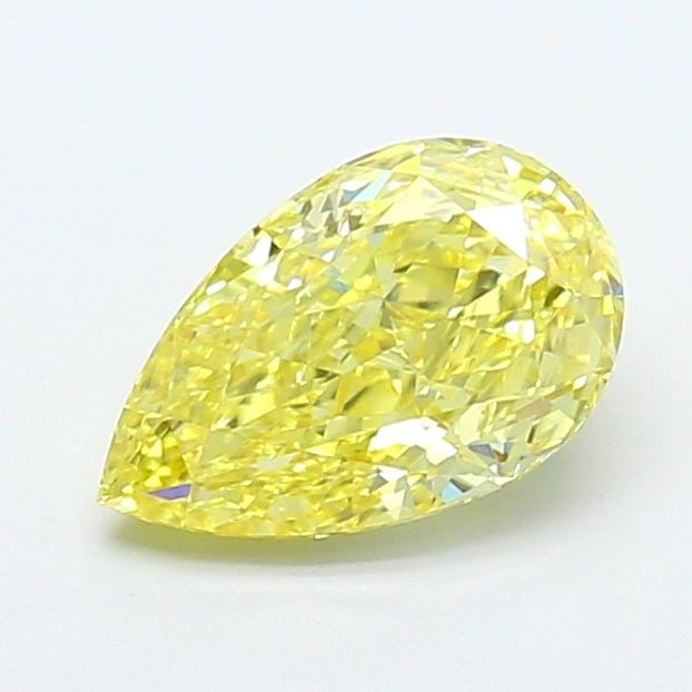 Loose Diamond - PEAR 1.55ct Fancy Intense Yellow VVS2: Loose Diamond - PEAR 1.55ct Fancy Intense Yellow VVS2 Source: This is a real non-mined Diamond that has been grown in a lab Shape: PEAR Carats: 1.55 Color: Fancy Intense Yellow Certification: IGI Vide