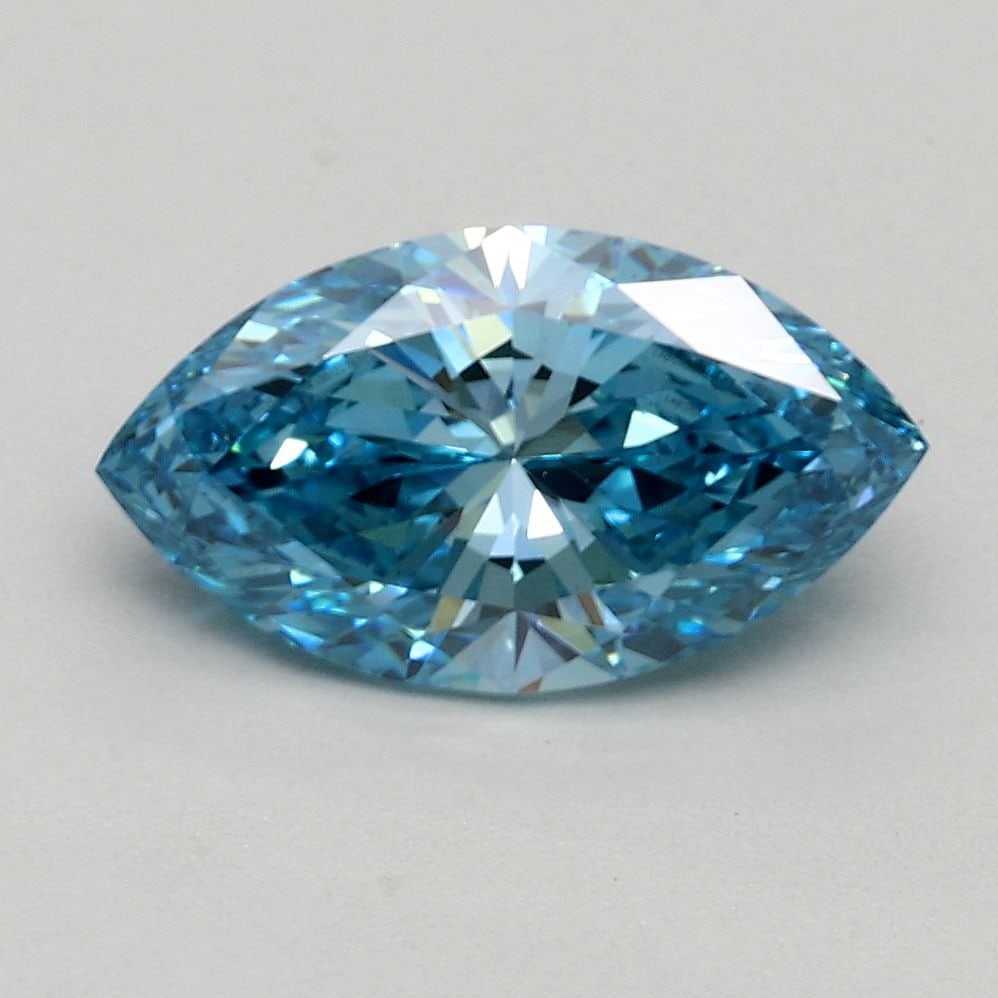Loose Diamond - MARQUISE 1.2ct Fancy Vivid Blue VS1: Loose Diamond - MARQUISE 1.2ct Fancy Vivid Blue VS1 Source: This is a real non-mined Diamond that has been grown in a lab Shape: MARQUISE Carats: 1.2 Color: Fancy Vivid Blue Certification: IGI Video: