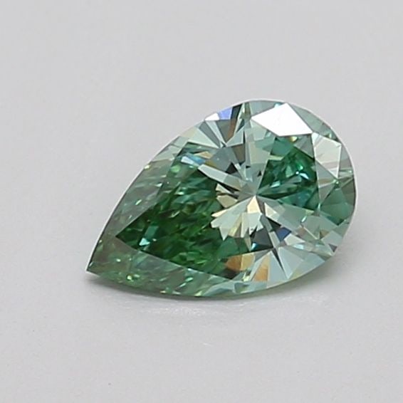 Loose Diamond - PEAR 0.42ct Fancy Vivid Green VS1: Loose Diamond - PEAR 0.42ct Fancy Vivid Green VS1 Source: This is a real non-mined Diamond that has been grown in a lab Shape: PEAR Carats: 0.42 Color: Fancy Vivid Green Certification: IGI Video: