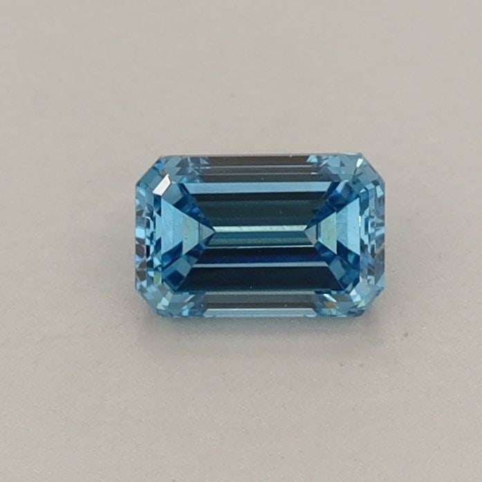 Loose Diamond - EMERALD 0.41ct Fancy Vivid Blue VS1: Loose Diamond - EMERALD 0.41ct Fancy Vivid Blue VS1 Source: This is a real non-mined Diamond that has been grown in a lab Shape: EMERALD Carats: 0.41 Color: Fancy Vivid Blue Certification: IGI Video: