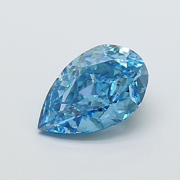 Loose Diamond - PEAR 1.59ct Fancy Vivid Blue VS1: Loose Diamond - PEAR 1.59ct Fancy Vivid Blue VS1 Source: This is a real non-mined Diamond that has been grown in a lab Shape: PEAR Carats: 1.59 Color: Fancy Vivid Blue Certification: IGI Video: