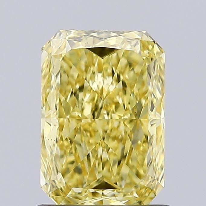 Loose Diamond - RADIANT 1.06ct Fancy Vivid Yellow VS2: Loose Diamond - RADIANT 1.06ct Fancy Vivid Yellow VS2 Source: This is a real non-mined Diamond that has been grown in a lab Shape: RADIANT Carats: 1.06 Color: Fancy Vivid Yellow Certification: IGI Vid