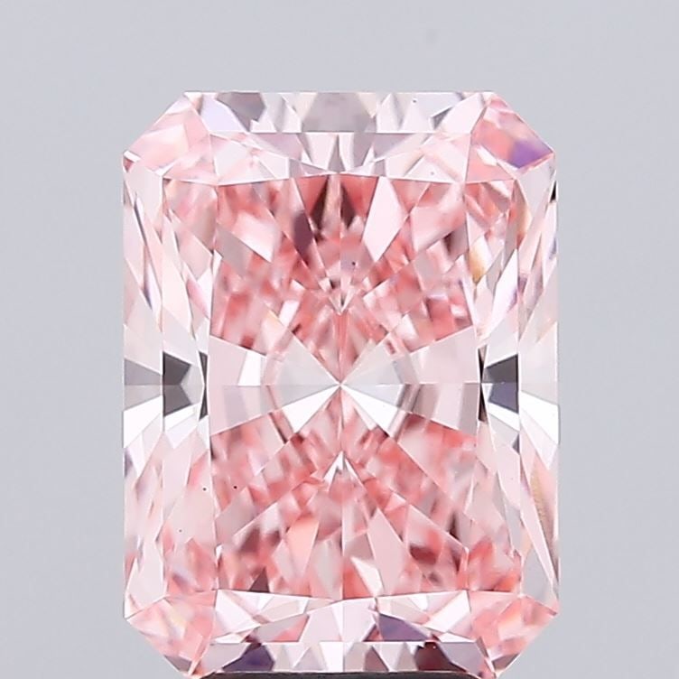 Loose Diamond - RADIANT 5.06ct Fancy Vivid Pink VS1: Loose Diamond - RADIANT 5.06ct Fancy Vivid Pink VS1 Source: This is a real non-mined Diamond that has been grown in a lab Shape: RADIANT Carats: 5.06 Color: Fancy Vivid Pink Certification: IGI Video: