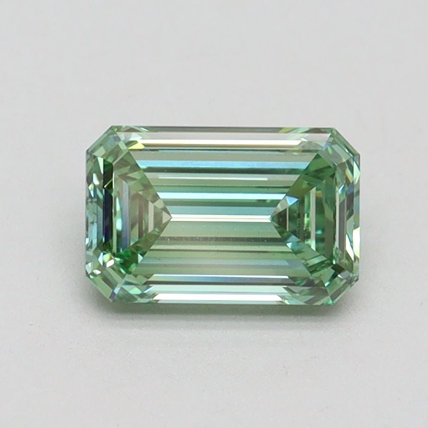 Loose Diamond - EMERALD 1.0ct Fancy Vivid Green VS1: Loose Diamond - EMERALD 1.0ct Fancy Vivid Green VS1 Source: This is a real non-mined Diamond that has been grown in a lab Shape: EMERALD Carats: 1.0 Color: Fancy Vivid Green Certification: IGI Video: