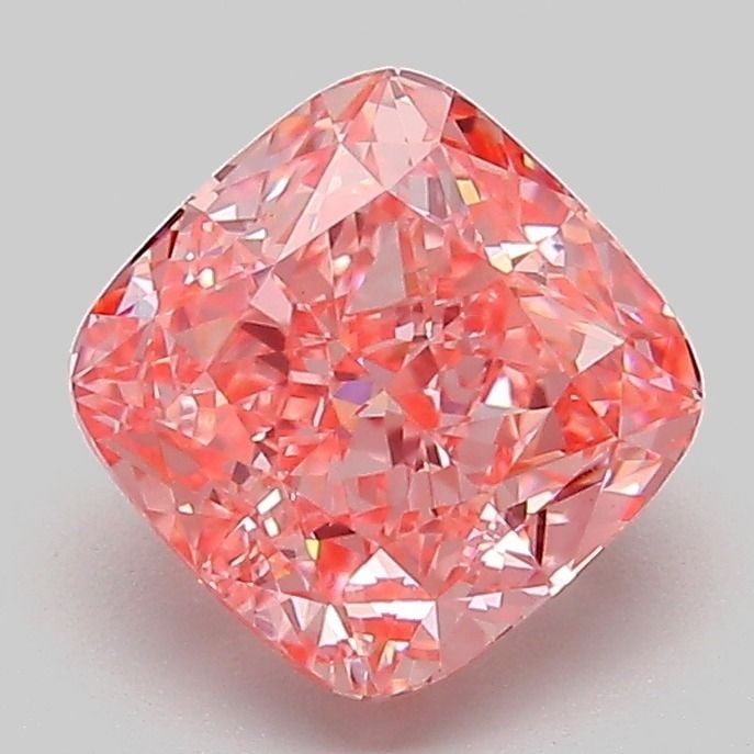 Loose Diamond - CUSHION MODIFIED 2.05ct Fancy Vivid Pink VVS2: Loose Diamond - CUSHION MODIFIED 2.05ct Fancy Vivid Pink VVS2 Source: This is a real non-mined Diamond that has been grown in a lab Shape: CUSHION MODIFIED Carats: 2.05 Color: Fancy Vivid Pink Certifi
