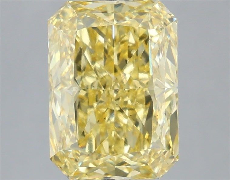 Loose Diamond - RADIANT 3.04ct Fancy Vivid Yellow VS2: Loose Diamond - RADIANT 3.04ct Fancy Vivid Yellow VS2 Source: This is a real non-mined Diamond that has been grown in a lab Shape: RADIANT Carats: 3.04 Color: Fancy Vivid Yellow Certification: IGI Vid