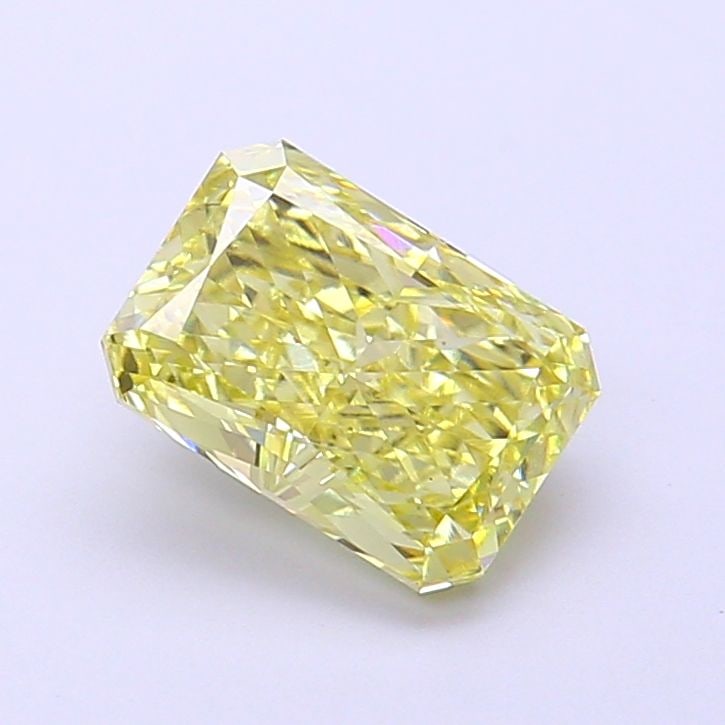 Loose Diamond - RADIANT 1.56ct Fancy Intense Yellow VS1: Loose Diamond - RADIANT 1.56ct Fancy Intense Yellow VS1 Source: This is a real non-mined Diamond that has been grown in a lab Shape: RADIANT Carats: 1.56 Color: Fancy Intense Yellow Certification: IGI