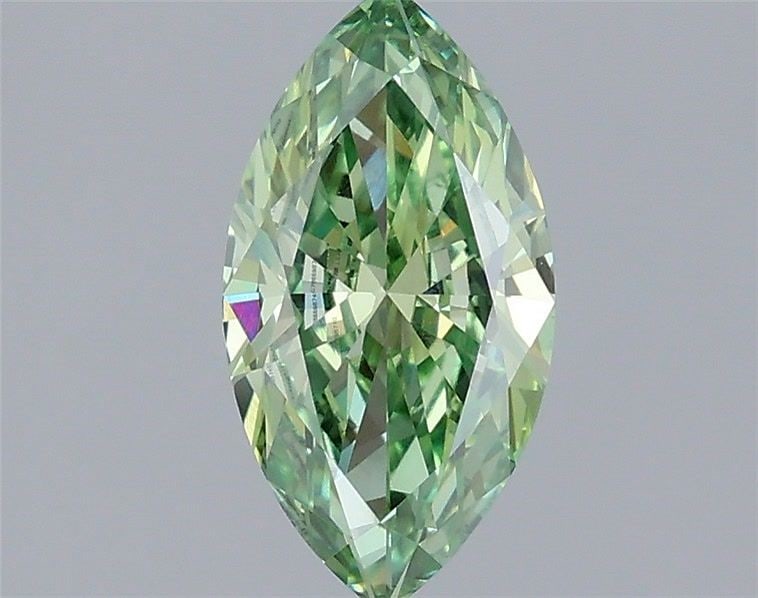 Loose Diamond - MARQUISE 1.14ct Fancy Vivid Green VVS2: Loose Diamond - MARQUISE 1.14ct Fancy Vivid Green VVS2 Source: This is a real non-mined Diamond that has been grown in a lab Shape: MARQUISE Carats: 1.14 Color: Fancy Vivid Green Certification: IGI Vi