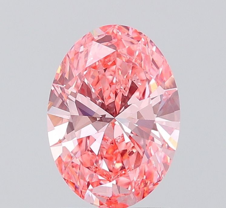 Loose Diamond - OVAL 1.78ct Fancy Vivid Pink VVS2: Loose Diamond - OVAL 1.78ct Fancy Vivid Pink VVS2 Source: This is a real non-mined Diamond that has been grown in a lab Shape: OVAL Carats: 1.78 Color: Fancy Vivid Pink Certification: IGI Video: