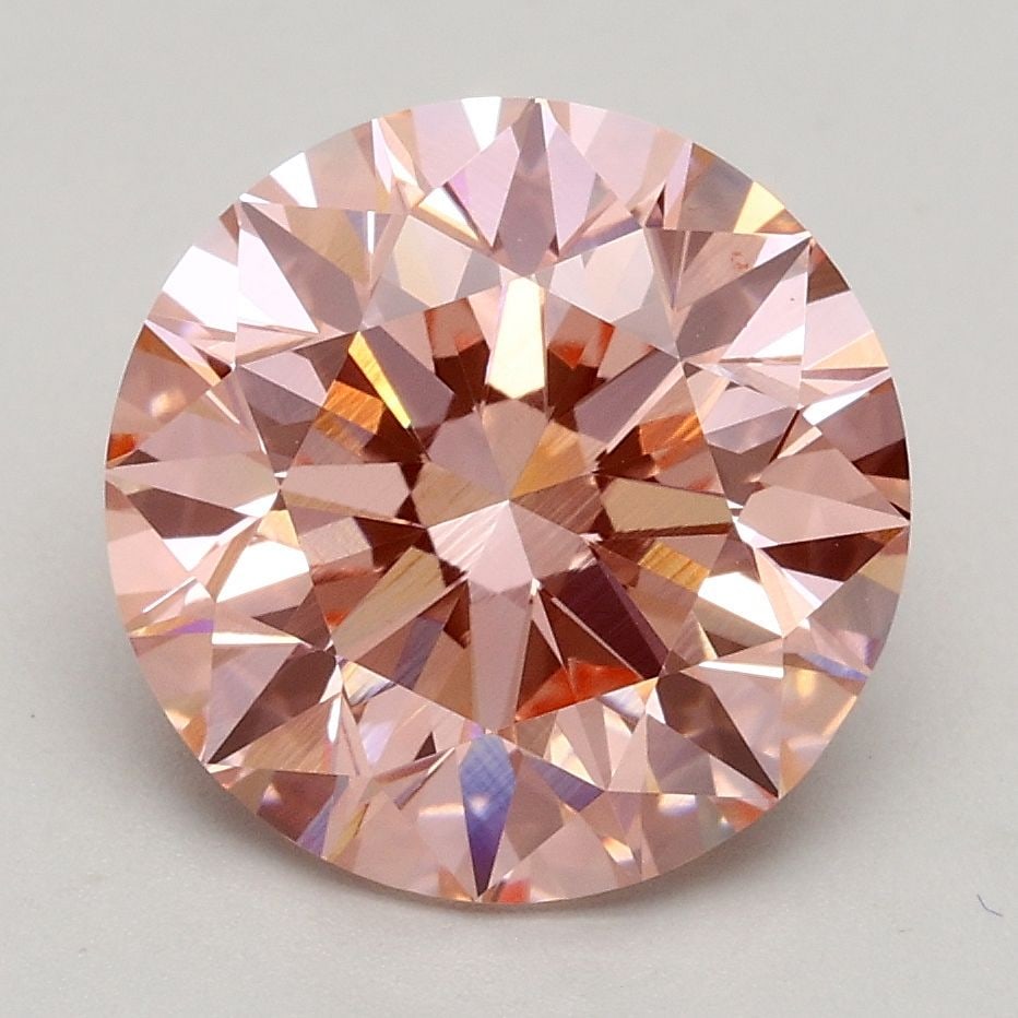Loose Diamond - ROUND 2.72ct Fancy Intense Pink VS1: Loose Diamond - ROUND 2.72ct Fancy Intense Pink VS1 Source: This is a real non-mined Diamond that has been grown in a lab Shape: ROUND Carats: 2.72 Color: Fancy Intense Pink Certification: IGI Video: