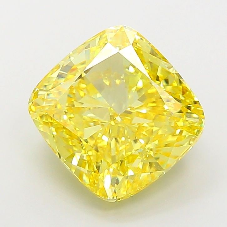 Loose Diamond - CUSHION MODIFIED 7.52ct Fancy Vivid Yellow VVS2: Loose Diamond - CUSHION MODIFIED 7.52ct Fancy Vivid Yellow VVS2 Source: This is a real non-mined Diamond that has been grown in a lab Shape: CUSHION MODIFIED Carats: 7.52 Color: Fancy Vivid Yellow Cer