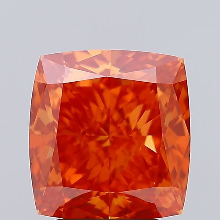 Loose Diamond - CUSHION BRILLIANT 3.69ct Fancy Vivid Red VS1: Loose Diamond - CUSHION BRILLIANT 3.69ct Fancy Vivid Red VS1 Source: This is a real non-mined Diamond that has been grown in a lab Shape: CUSHION BRILLIANT Carats: 3.69 Color: Fancy Vivid Red Certific