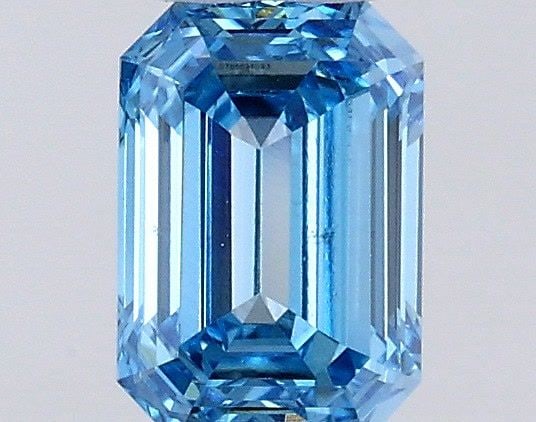 Loose Diamond - EMERALD 0.51ct Fancy Vivid Blue VS1: Loose Diamond - EMERALD 0.51ct Fancy Vivid Blue VS1 Source: This is a real non-mined Diamond that has been grown in a lab Shape: EMERALD Carats: 0.51 Color: Fancy Vivid Blue Certification: IGI Video: