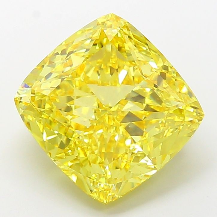 Loose Diamond - CUSHION MODIFIED 10.02ct Fancy Vivid Yellow VS2: Loose Diamond - CUSHION MODIFIED 10.02ct Fancy Vivid Yellow VS2 Source: This is a real non-mined Diamond that has been grown in a lab Shape: CUSHION MODIFIED Carats: 10.02 Color: Fancy Vivid Yellow Ce