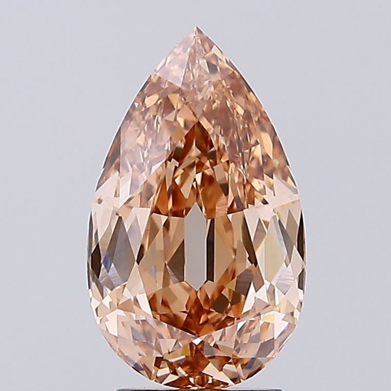 Loose Diamond - PEAR 3.57ct Fancy Light Pinkish Brown VVS2: Loose Diamond - PEAR 3.57ct Fancy Light Pinkish Brown VVS2 Source: This is a real non-mined Diamond that has been grown in a lab Shape: PEAR Carats: 3.57 Color: Fancy Light Pinkish Brown Certification