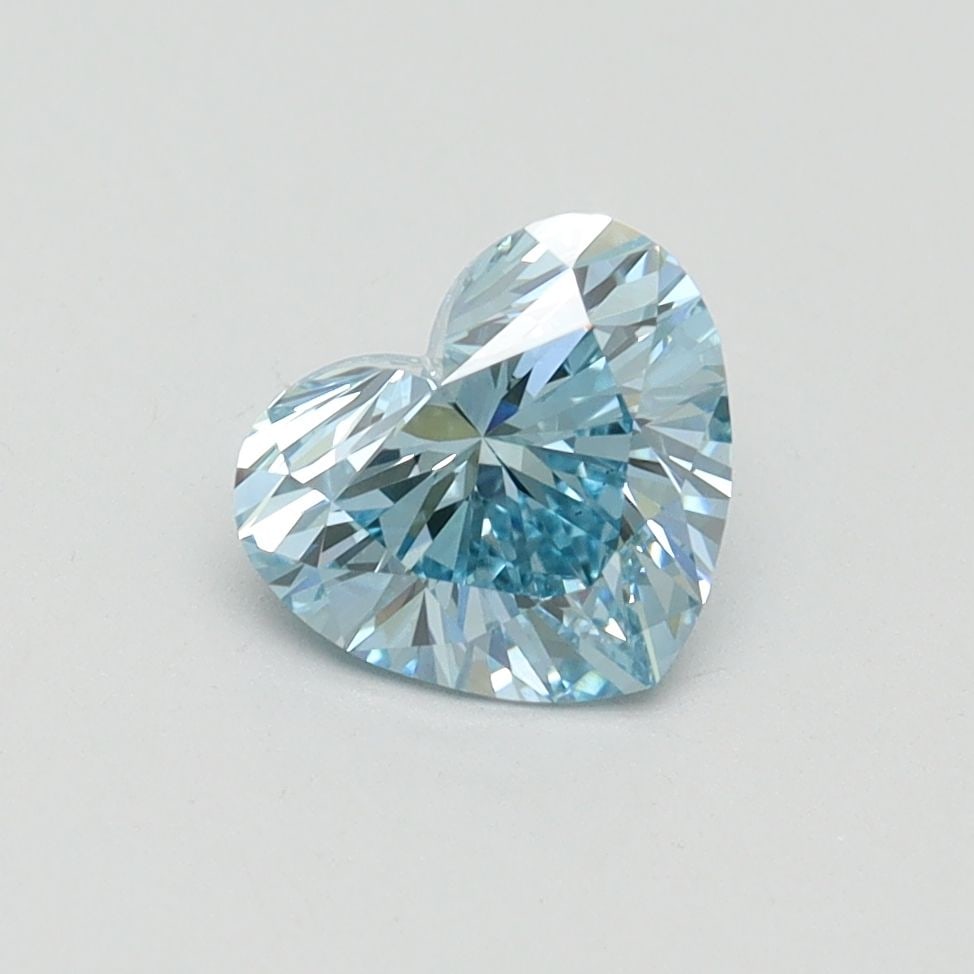 Loose Diamond - HEART 1.03ct Fancy Vivid Blue VS1: Loose Diamond - HEART 1.03ct Fancy Vivid Blue VS1 Source: This is a real non-mined Diamond that has been grown in a lab Shape: HEART Carats: 1.03 Color: Fancy Vivid Blue Certification: IGI Video: