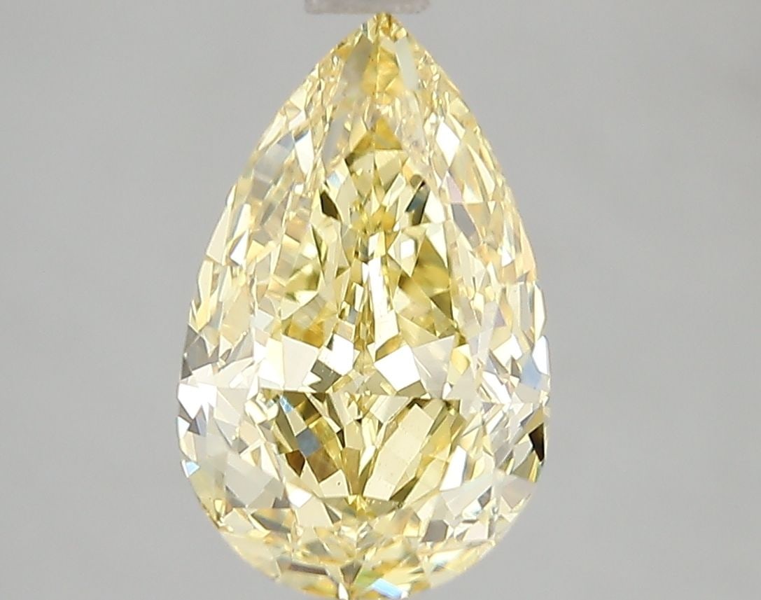 Loose Diamond - PEAR 3.08ct Fancy Intense Yellow VS1: Loose Diamond - PEAR 3.08ct Fancy Intense Yellow VS1 Source: This is a real non-mined Diamond that has been grown in a lab Shape: PEAR Carats: 3.08 Color: Fancy Intense Yellow Certification: IGI Video