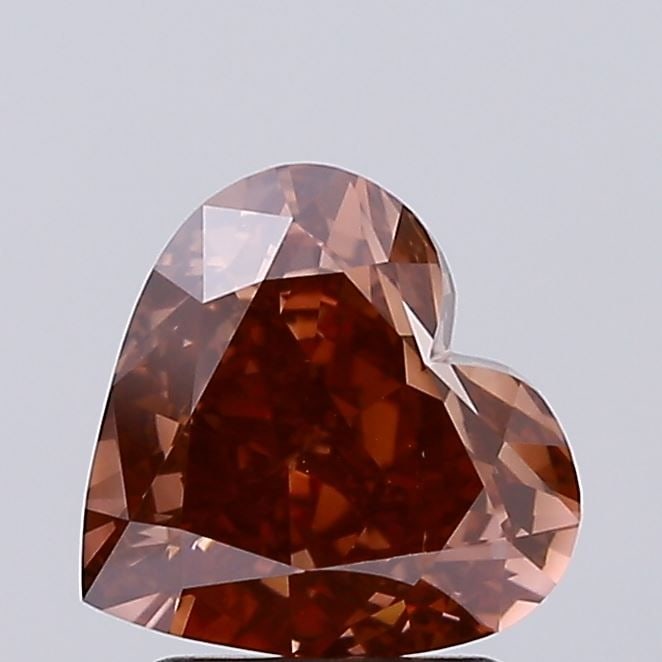 Loose Diamond - HEART 2.54ct Fancy Brown VVS2: Loose Diamond - HEART 2.54ct Fancy Brown VVS2 Source: This is a real non-mined Diamond that has been grown in a lab Shape: HEART Carats: 2.54 Color: Fancy Brown Certification: IGI Video: