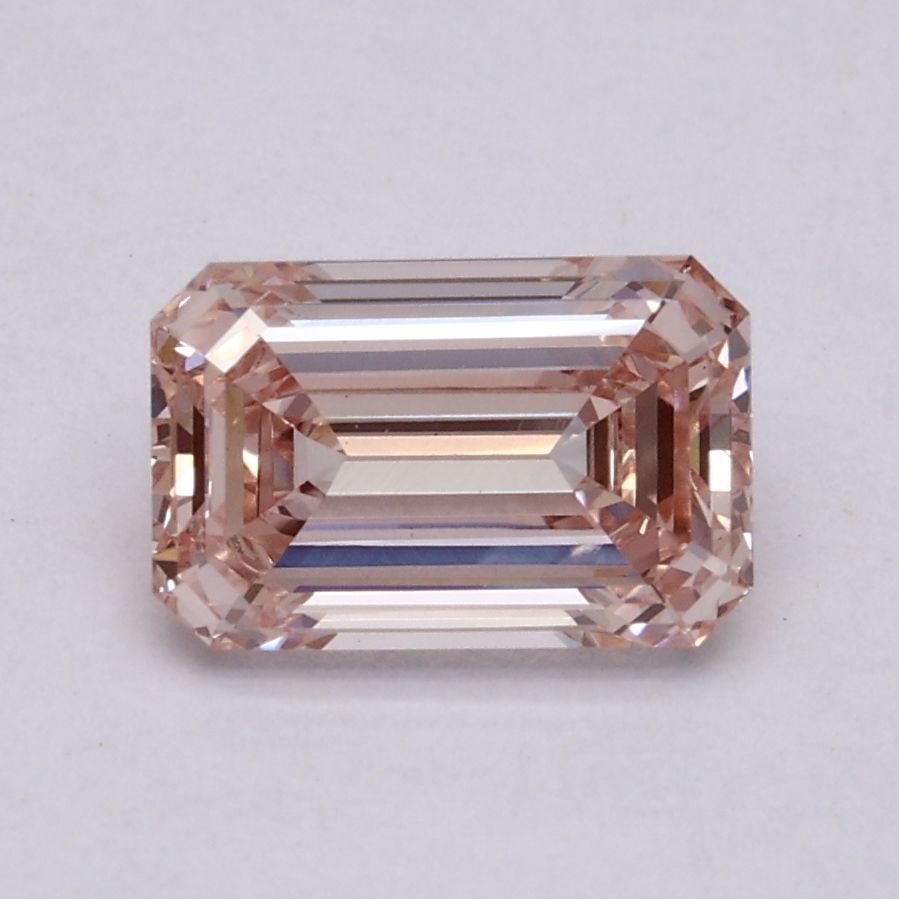Loose Diamond - EMERALD 1.04ct Fancy Pink VS1: Loose Diamond - EMERALD 1.04ct Fancy Pink VS1 Source: This is a real non-mined Diamond that has been grown in a lab Shape: EMERALD Carats: 1.04 Color: Fancy Pink Certification: IGI Video: