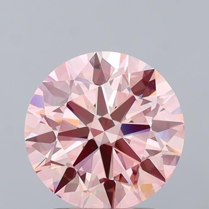 Loose Diamond - ROUND 2.17ct Fancy Intense Pink VS1: Loose Diamond - ROUND 2.17ct Fancy Intense Pink VS1 Source: This is a real non-mined Diamond that has been grown in a lab Shape: ROUND Carats: 2.17 Color: Fancy Intense Pink Certification: IGI Video: