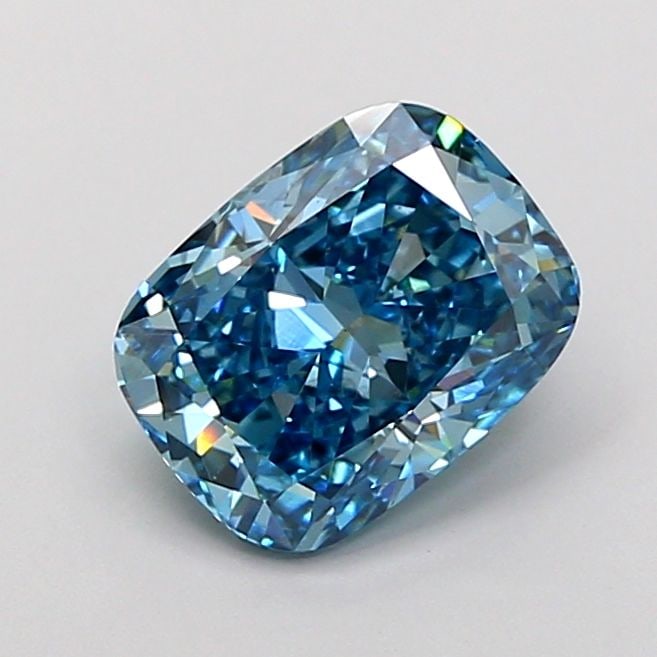 Loose Diamond - CUSHION MODIFIED 2.15ct Fancy Vivid Blue VS1: Loose Diamond - CUSHION MODIFIED 2.15ct Fancy Vivid Blue VS1 Source: This is a real non-mined Diamond that has been grown in a lab Shape: CUSHION MODIFIED Carats: 2.15 Color: Fancy Vivid Blue Certific