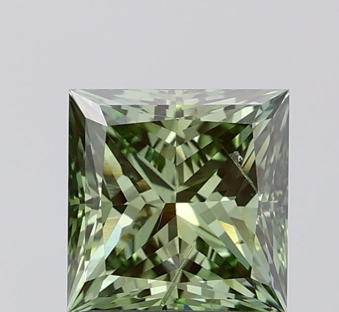Loose Diamond - PRINCESS 2.02ct Fancy Vivid Green SI2: Loose Diamond - PRINCESS 2.02ct Fancy Vivid Green SI2 Source: This is a real non-mined Diamond that has been grown in a lab Shape: PRINCESS Carats: 2.02 Color: Fancy Vivid Green Certification: IGI Vid