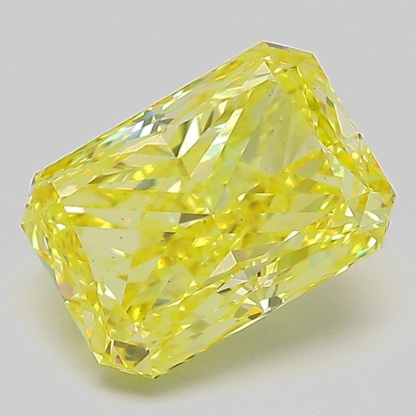 Loose Diamond - RADIANT 3.03ct Fancy Intense Yellow VS1: Loose Diamond - RADIANT 3.03ct Fancy Intense Yellow VS1 Source: This is a real non-mined Diamond that has been grown in a lab Shape: RADIANT Carats: 3.03 Color: Fancy Intense Yellow Certification: IGI