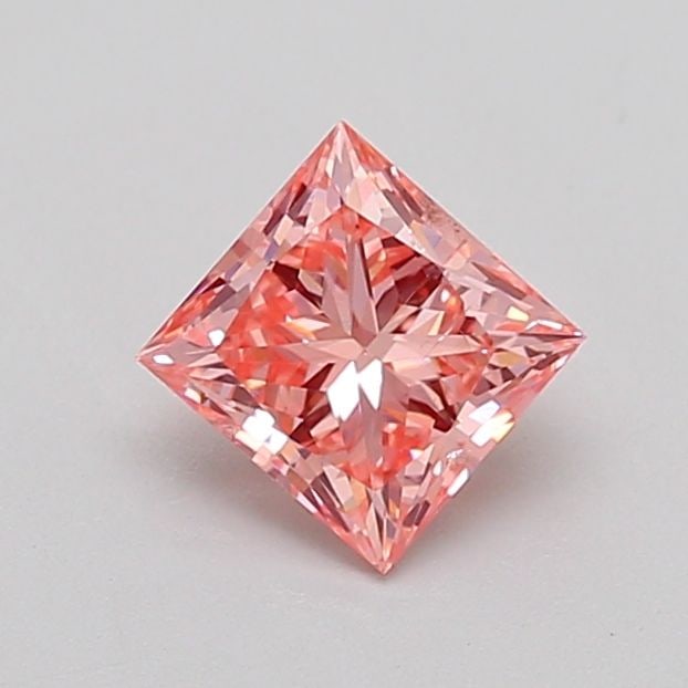 Loose Diamond - PRINCESS 0.76ct Fancy Intense Pink SI2: Loose Diamond - PRINCESS 0.76ct Fancy Intense Pink SI2 Source: This is a real non-mined Diamond that has been grown in a lab Shape: PRINCESS Carats: 0.76 Color: Fancy Intense Pink Certification: NONE 