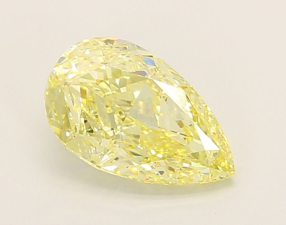 Loose Diamond - PEAR 2.51ct Fancy Intense Yellow VVS2: Loose Diamond - PEAR 2.51ct Fancy Intense Yellow VVS2 Source: This is a real non-mined Diamond that has been grown in a lab Shape: PEAR Carats: 2.51 Color: Fancy Intense Yellow Certification: IGI Vide