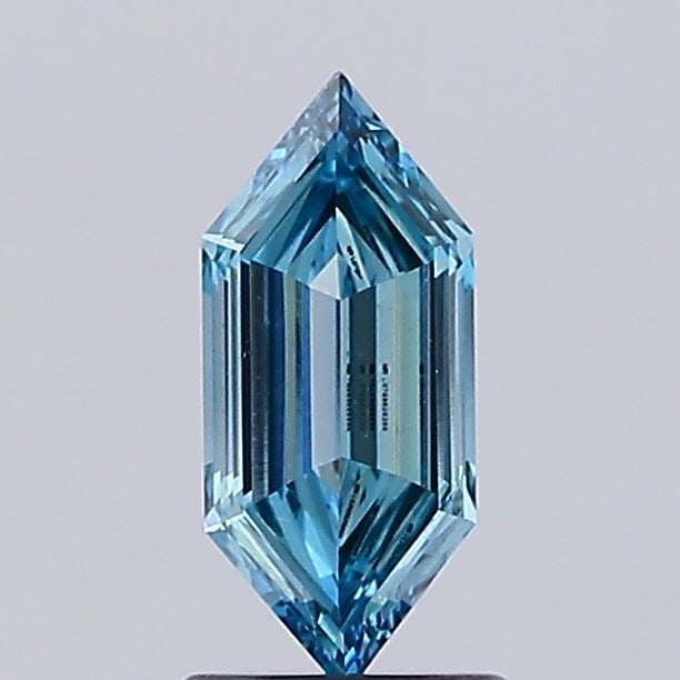 Loose Diamond - HEXAGONAL 1.01ct Fancy Vivid Blue VS1: Loose Diamond - HEXAGONAL 1.01ct Fancy Vivid Blue VS1 Source: This is a real non-mined Diamond that has been grown in a lab Shape: HEXAGONAL Carats: 1.01 Color: Fancy Vivid Blue Certification: IGI Vid