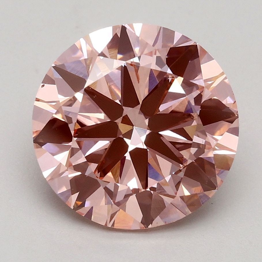 Loose Diamond - ROUND 2.5ct Fancy Intense Pink VS2: Loose Diamond - ROUND 2.5ct Fancy Intense Pink VS2 Source: This is a real non-mined Diamond that has been grown in a lab Shape: ROUND Carats: 2.5 Color: Fancy Intense Pink Certification: IGI Video: